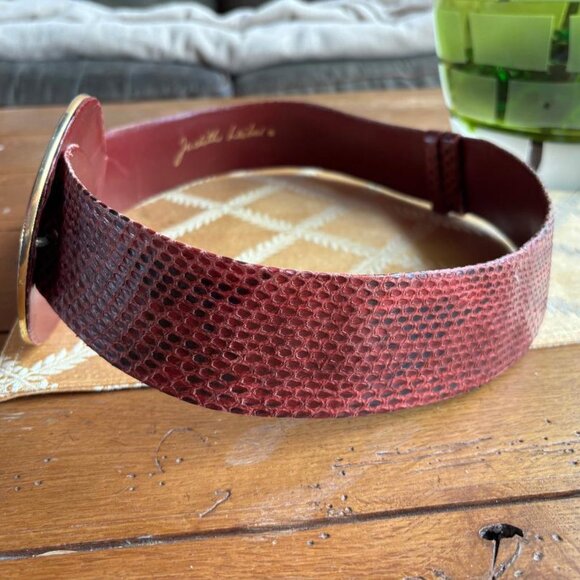 Vintage Judith Leiber Snakeskin Belt